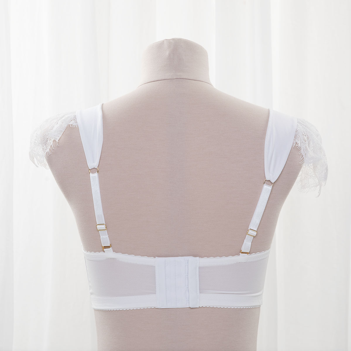 Julimex Adjustable Detachable Bra Straps – White/Silver – All Sizes – Prom Party Accessory
