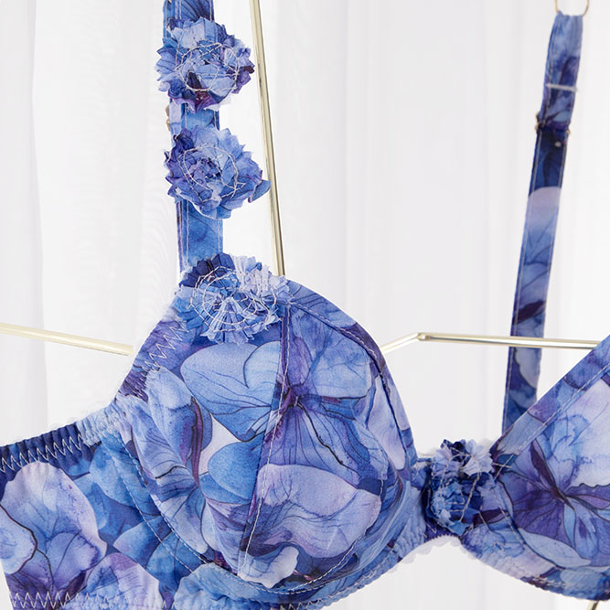 Wisteria bra and undies in bloom collection